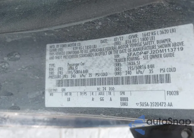 3FADP4FJ2DM113719: 42977561