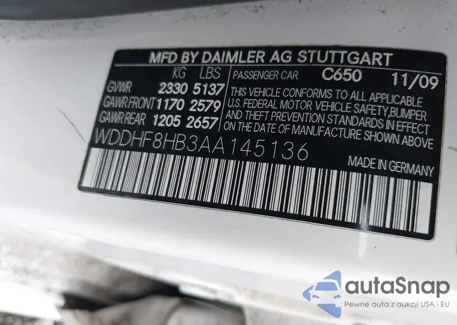 WDDHF8HB3AA145136: 42977585