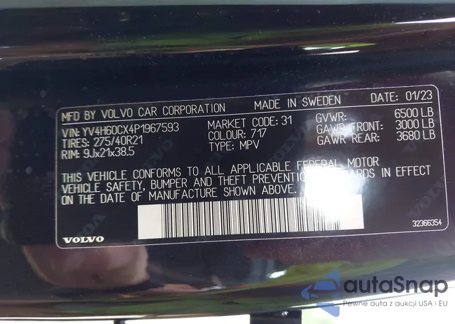 YV4H60CX4P1967593: 42977683