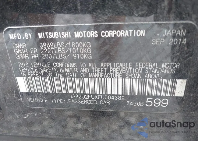 JA32U2FUXFU004382: 42977736