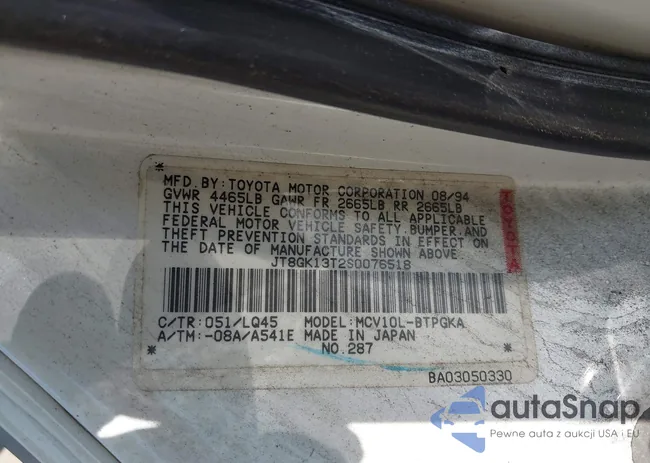 JT8GK13T2S0076518: 42977146