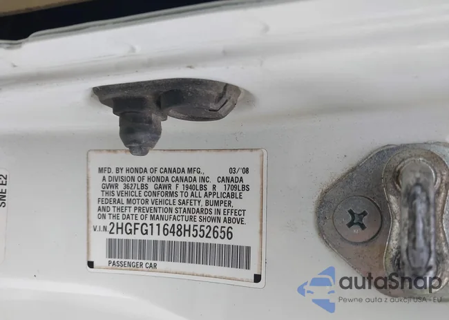 2HGFG12908H546443: 42977279