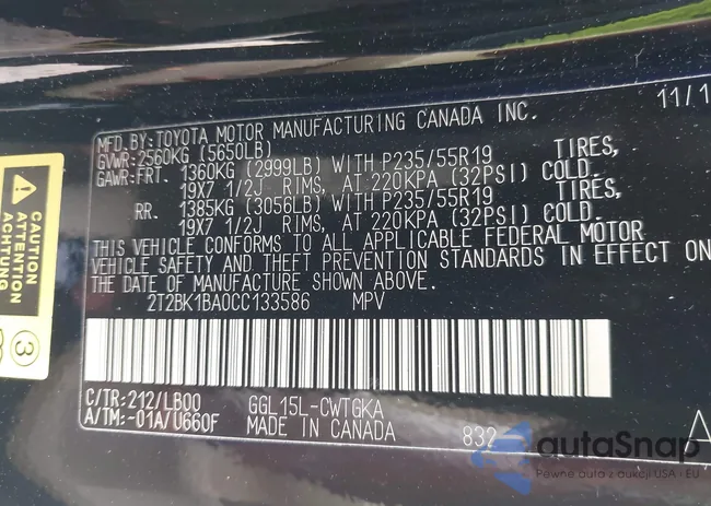 2T2BK1BA0CC133586: 42978012