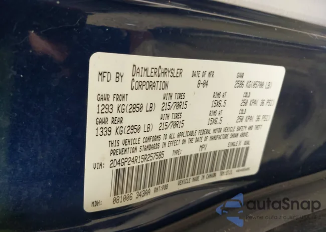 2D4GP24R15R257585: 42978064