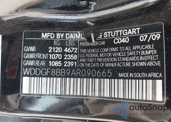 WDDGF8BB9AR090665: 42978211