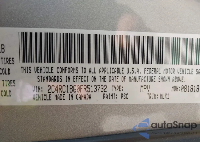 2C4RC1BG0FR513732: 42978322