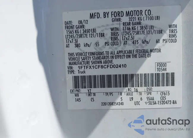 1FTFX1CF8CFD02410: 42979663