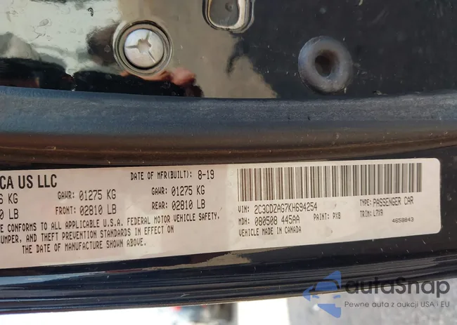 2C3CDZAG7KH694254: 42979770