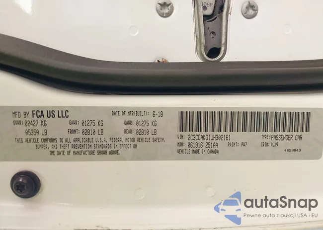 2C3CCAKG1JH302161: 42979779