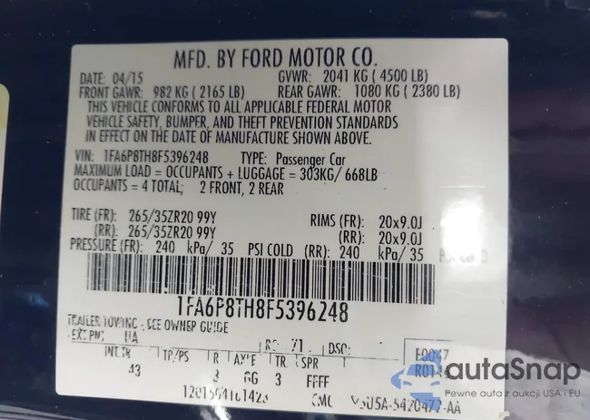 1FA6P8TH8F5396248: 42979023