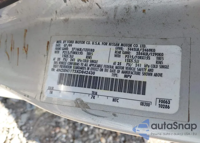 4N2XN11T5XD842430: 42980424