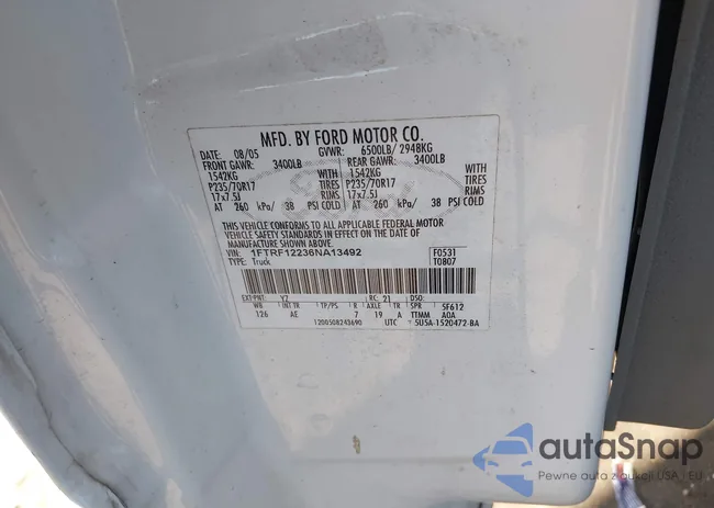 1FTRF12236NA13492: 42980473