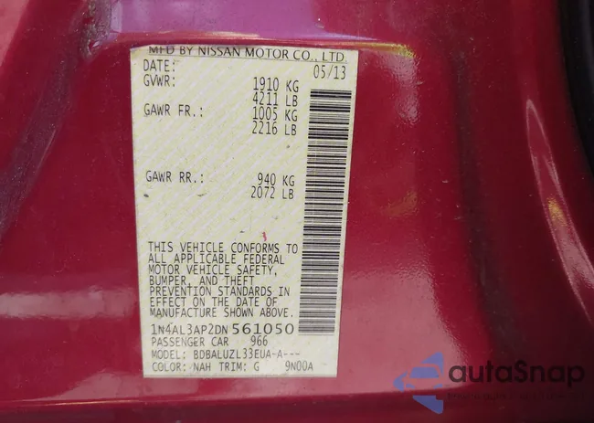 1N4AL3AP2DN561050: 42980597