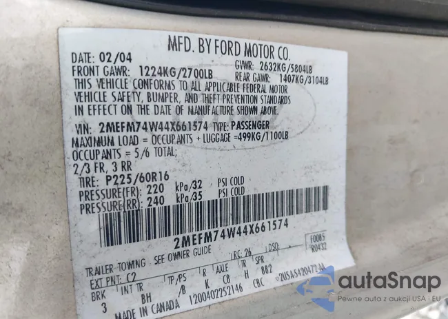 2MEFM74W44X661574: 42980646