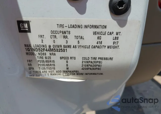 1G1ND52F44M532531: 42980652