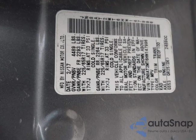 JN8AT2MT6HW147996: 42980666