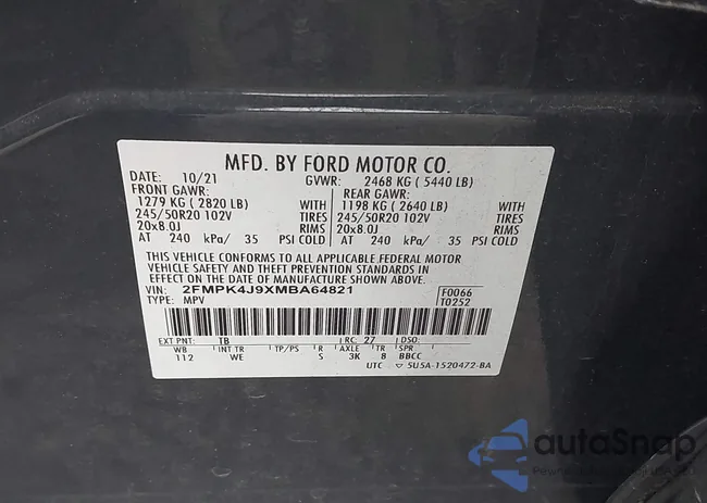 2FMPK4J9XMBA64821: 42980748