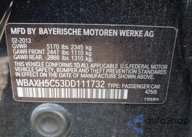 WBAXH5C53DD111732: 42980828