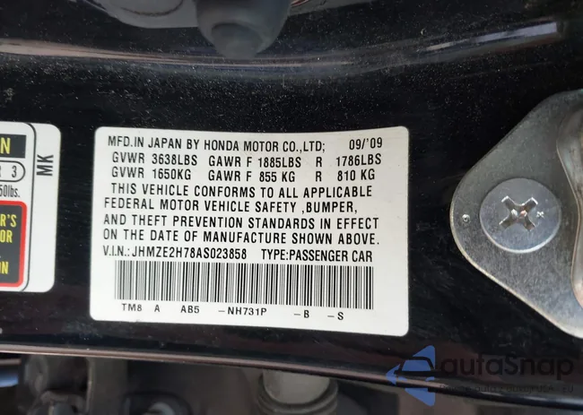 JHMZE2H78AS023858: 42980868