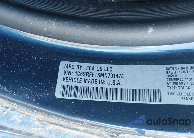 1C6SRFFT5MN701474: 42980884