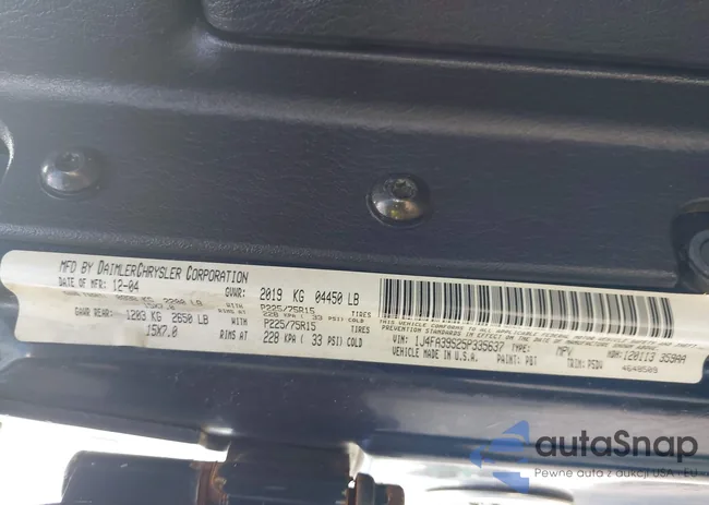 1J4FA39S25P335637: 42980009