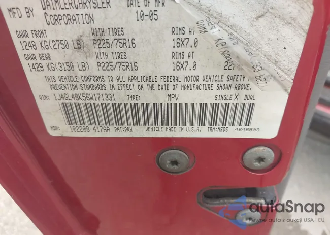 1J4GL48K56W171331: 42980195