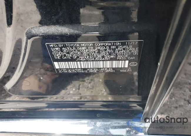 JTHBA1D24J5064391: 42981389