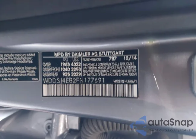 WDDSJ4EB2FN177691: 42981499