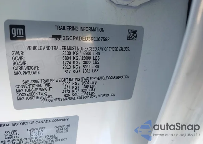 2GCPADED3R1167582: 42981797