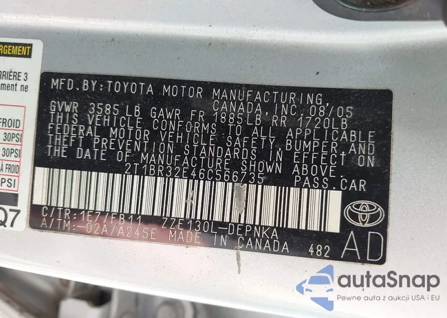 2T1BR32E46C566735: 42981832