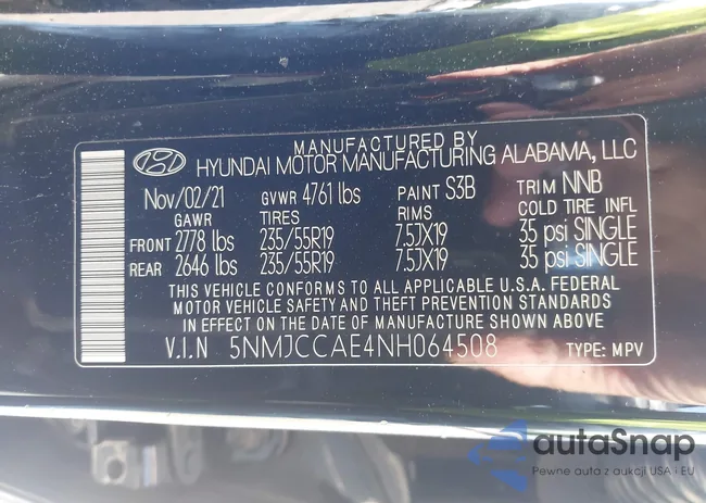 5NMJCCAE4NH064508: 42981904