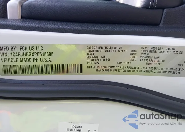 1C4RJHBGXPC518896: 42981161