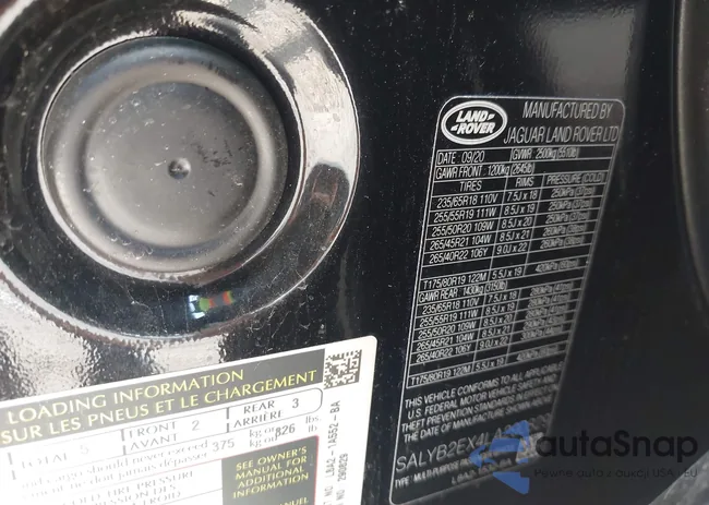 SALYB2EX4LA290829: 42982427