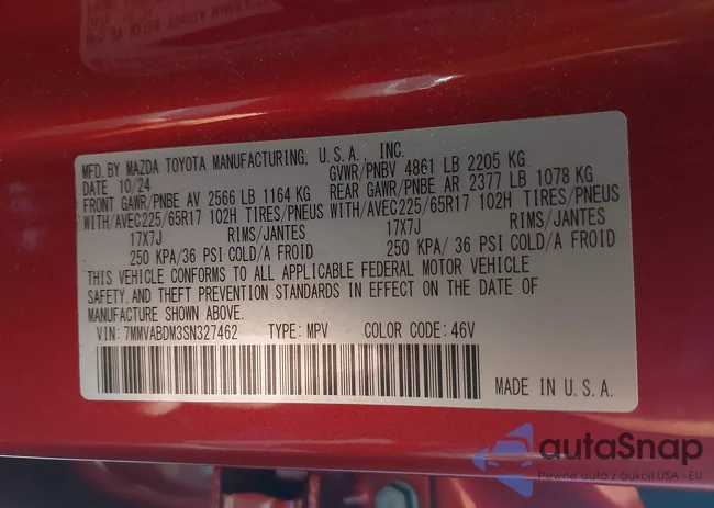 7MMVABDM3SN327462: 42982765