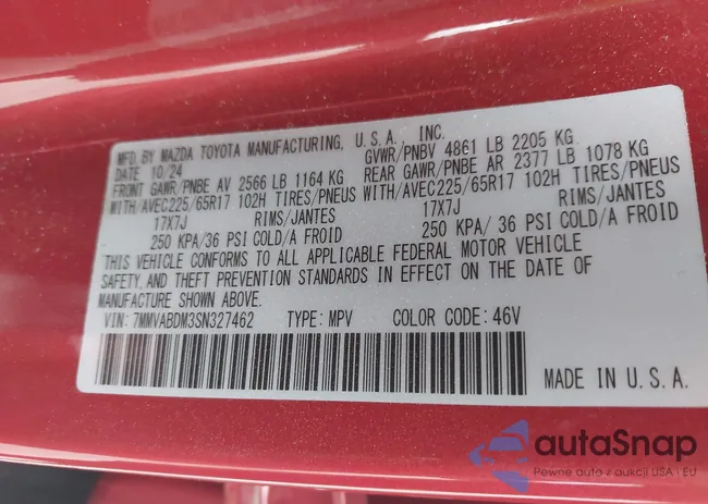 7MMVABDM3SN327462: 42982765