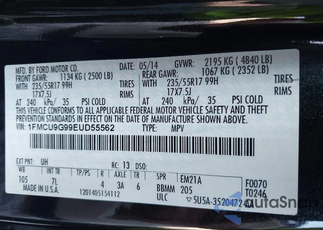 1FMCU9G99EUD55562: 42982914