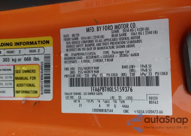 1FA6P8TH0L5159376: 42982302