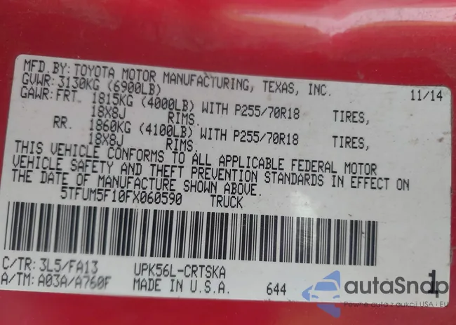 5TFUM5F10FX060590: 42983488