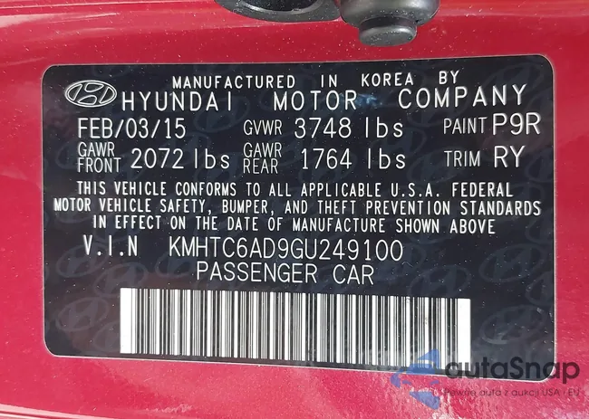 KMHTC6AD9GU249100: 42983628