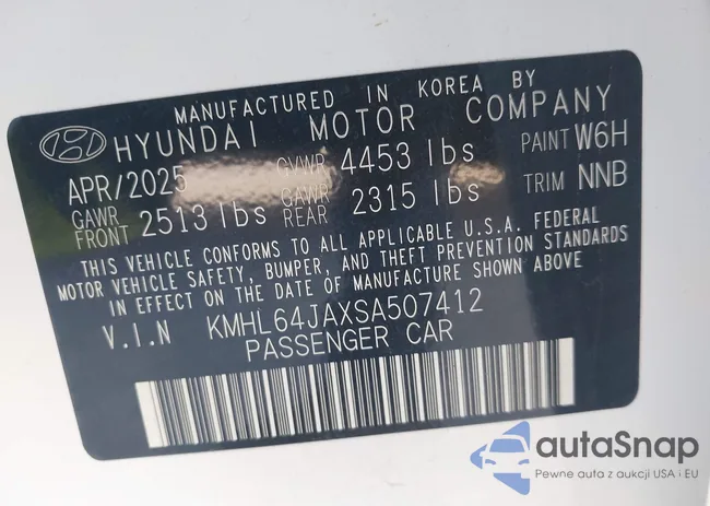 KMHL64JAXSA507412: 42983657