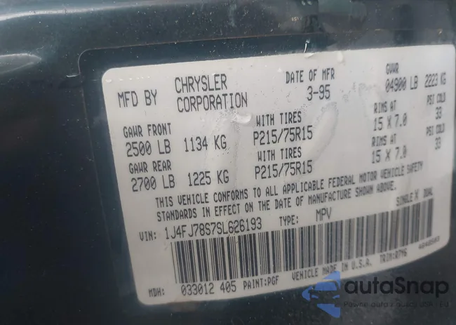 1J4FJ78S7SL626193: 42984385