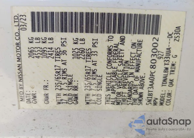 5N1BT3AA0PC803002: 42984591