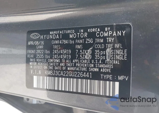 KM8J3CA22GU226441: 42984822