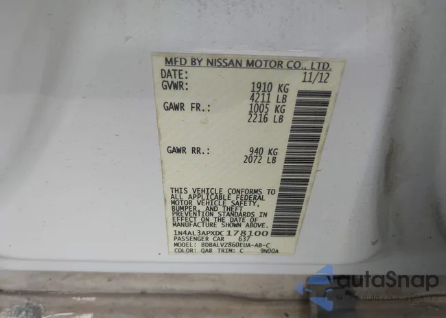 1N4AL3APXDC178100: 42984836