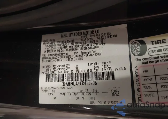 3FAHP0JA4CR415936: 42984849