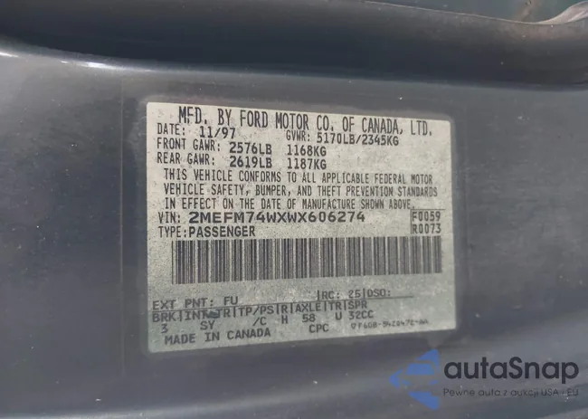 2MEFM74WXWX606274: 42984917