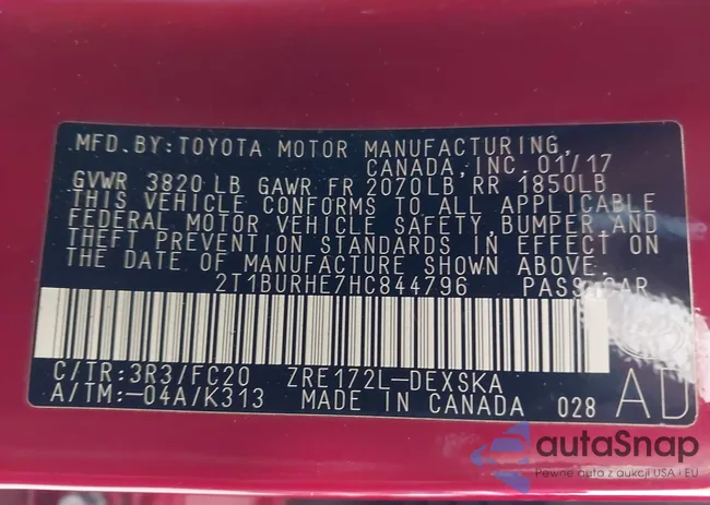 2T1BURHE7HC844796: 42984013