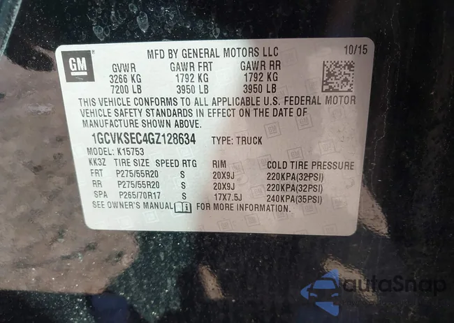 1GCVKSEC4GZ128634: 42984179