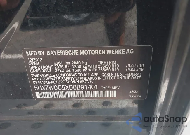 5UXZW0C5XD0B91401: 42984237