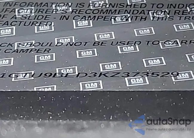 1GTU9BED3KZ373529: 42985387